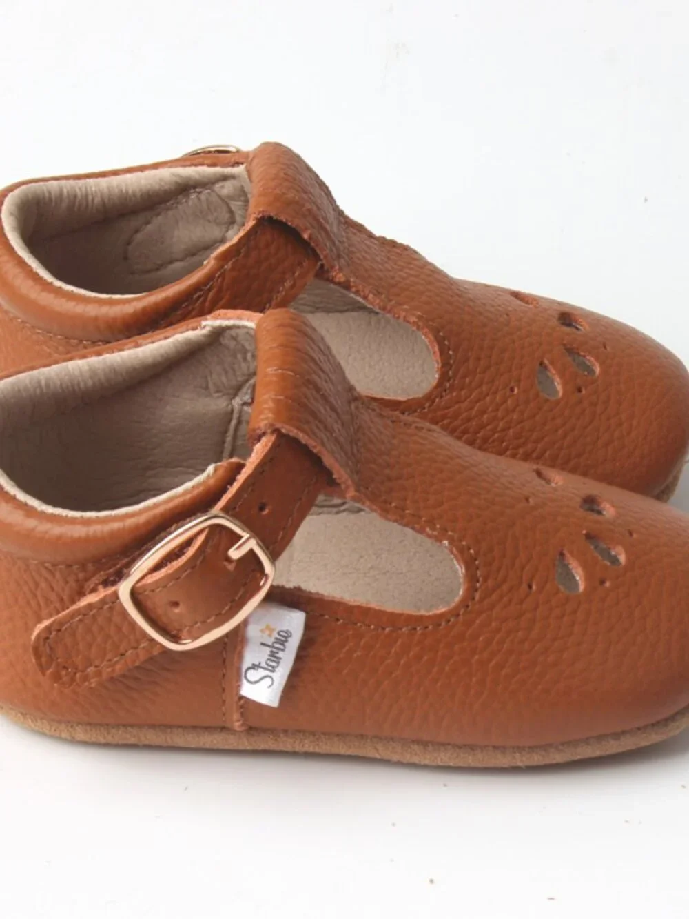 Hook & Loop Toddler Brown Baby Shoes toddler shoes baby moccasins Baby Mary Jane